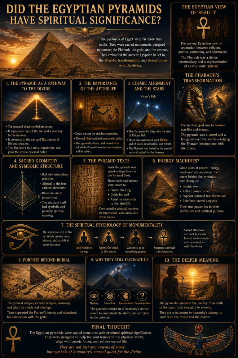 Did the Egyptian Pyramids Have Spiritual Significance?
